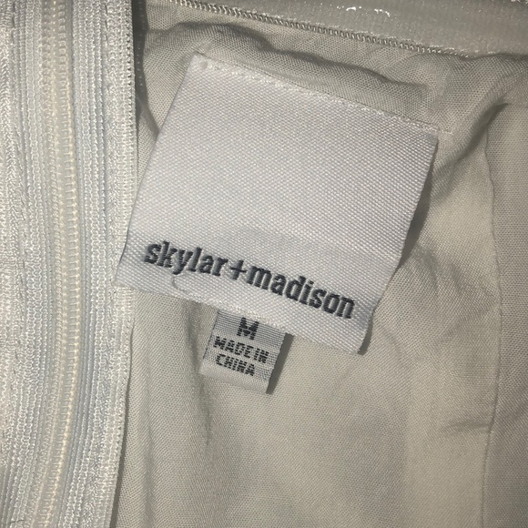 Blue/White Striped Off the Shoulder Dress Size M - Picture 4 of 5